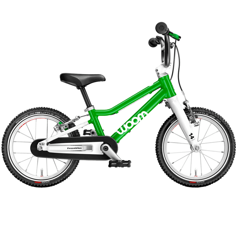 Woom Original 2 Grün & Gelb Fahrrad