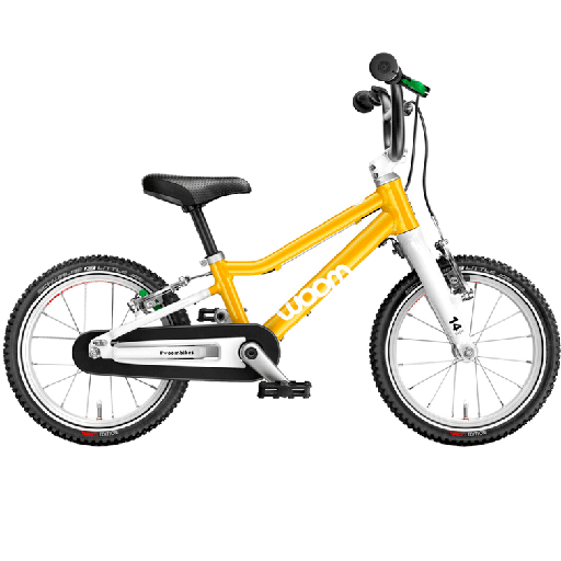 Woom Original 2 Grün & Gelb Fahrrad
